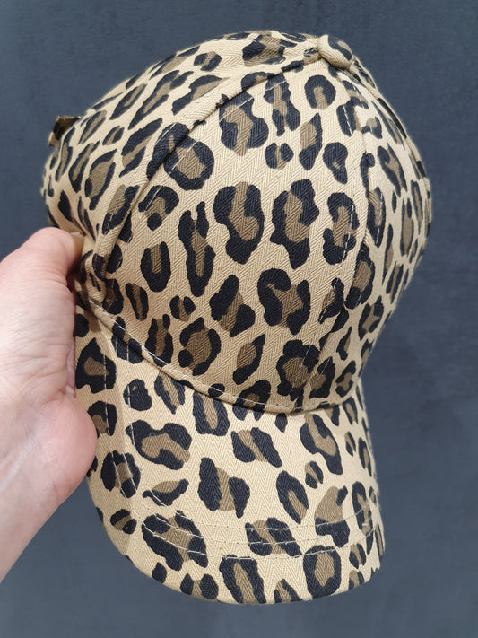 Casquette LÉOPARD beige et noir