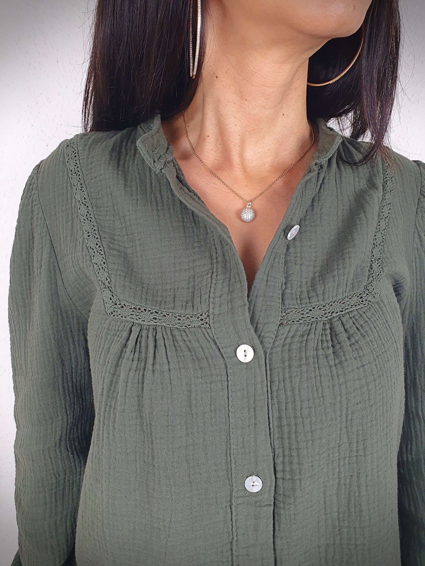 Chemise gaze de coton femme