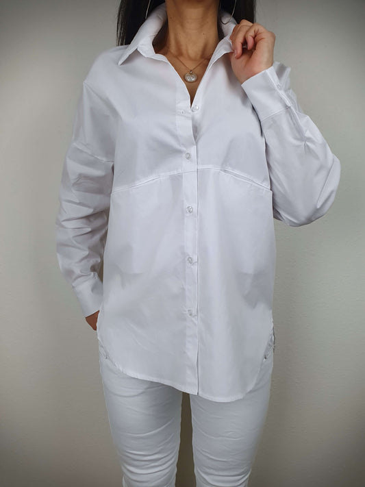 Chemise blanche manches longues à decouvrir sur www.gayano.fr