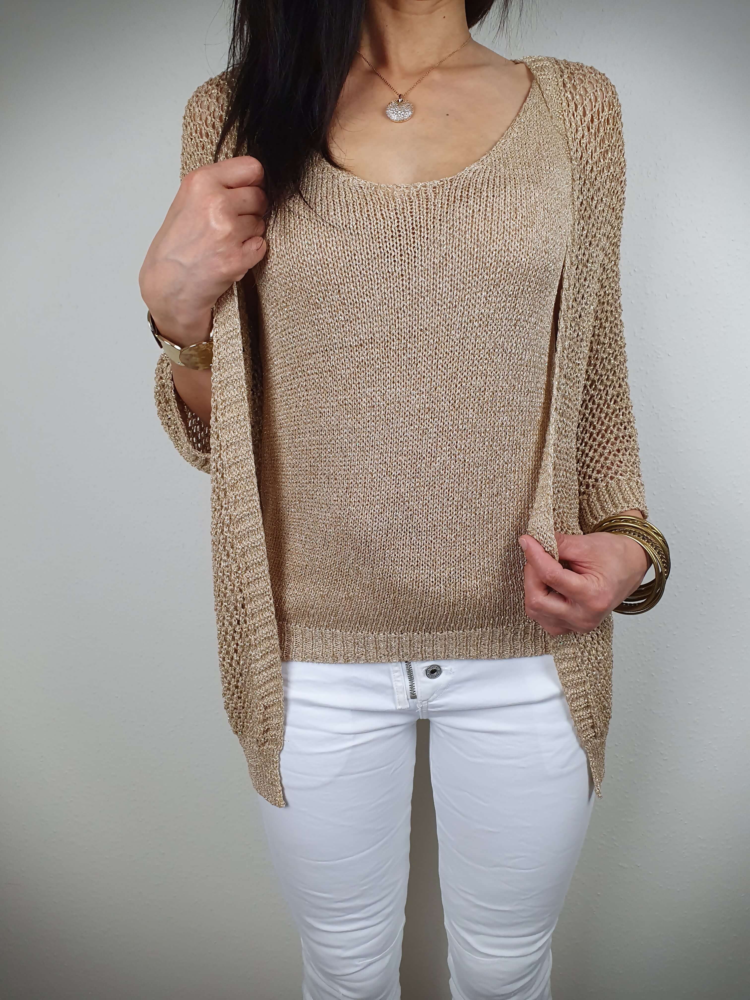 Cardigan doré on sale femme