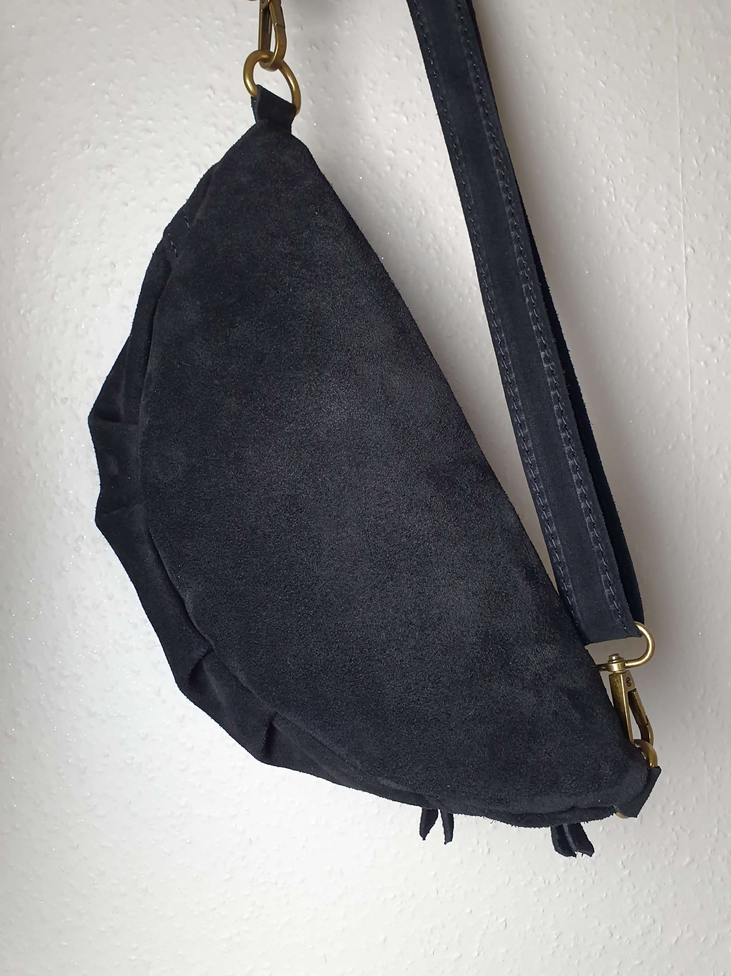 Sac banane en cuir JAKE noir