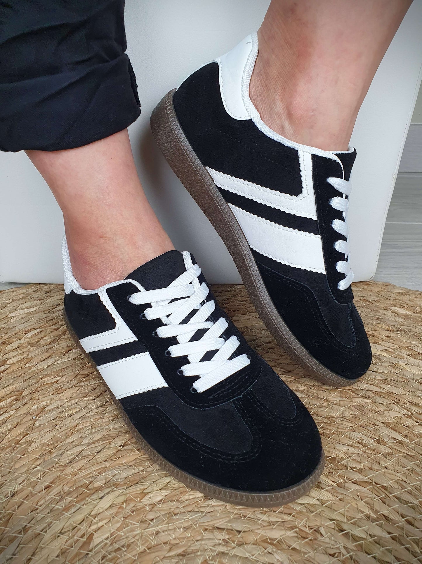 Sneakers TARA noir et blanc