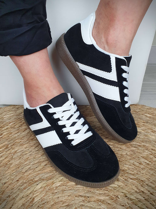 Sneakers TARA noir et blanc