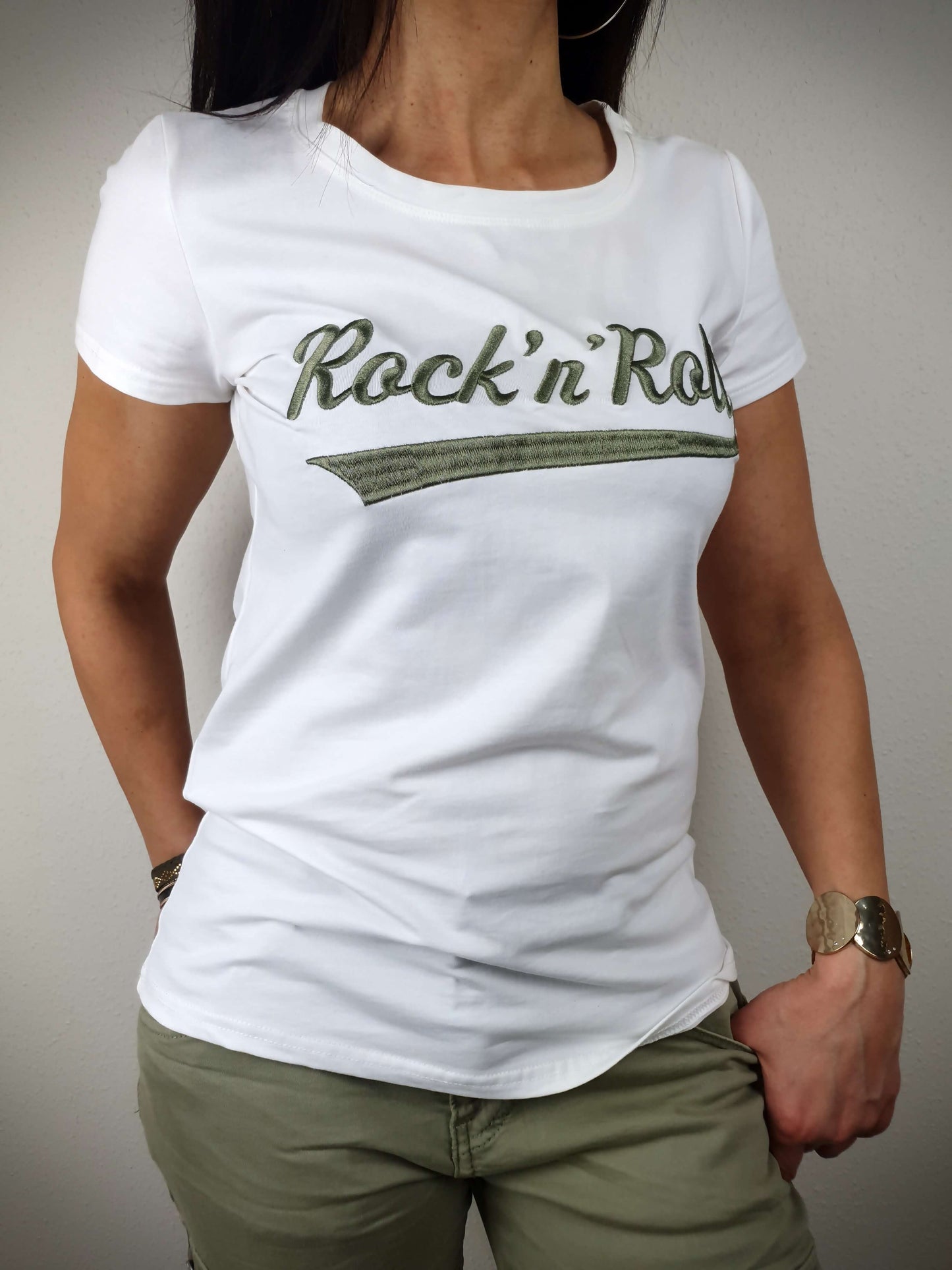 T-shirt ROCK' N ROLL écru